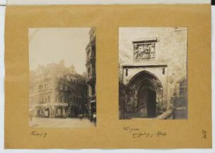 Wohn- und Geschäftshaus, Leipzig / Schloss Wurzen: Ansichten (aus: Skizzen- und Fotoalbum 20)