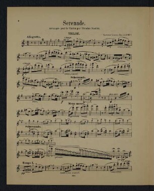 Serenade. Violon.