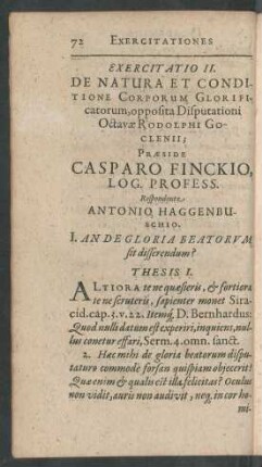 Exercitatio II. De Natura Et Consitione Corporum ...