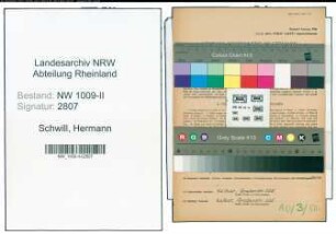 Entnazifizierung Hermann Schwill , geb. 02.07.1893 (Amtsdirektor)