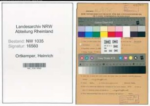 Entnazifizierung Heinrich Ortkemper , geb. 18.05.1899 (Steiger)
