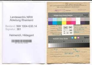 Entnazifizierung Hildegard Helmerich , geb. 03.11.1921 (Schiffer)