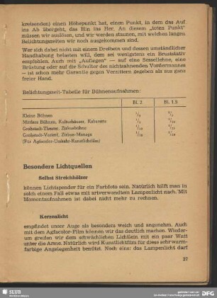 Besondere Lichtquellen