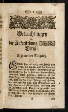 1-26, Allgemeiner Eingang
