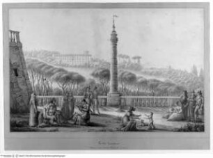 Die Familie des Luciano Bonaparte in der Villa Rufinella (Tusculum) - La Villa Tusculana. Residence du prince Lucien Bonaparte en Italie