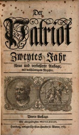 Der Patriot. 2. 1725 (1765)