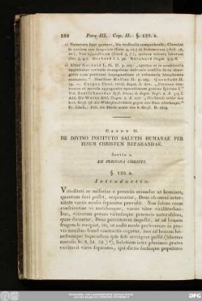 Caput II. De Divino Instituto Salutis Humanae Per Iesum Christum Reparandae.
