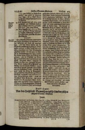 Das IV. Capitel. Von den Hochfürstl. Braunschweigisch-Lüneburgischen jüngern Stamm-Gliedern.
