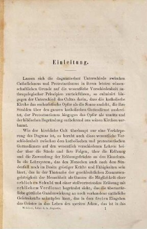 Die Lehre des heiligen Augustinus vom Opfer der Eucharistie : eine patristische Studie