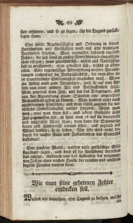Wie man seine geheimen Fehler entdecken soll.