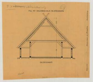 Straßen (Kreis Ludwigslust): Bauernhaus. Haupthaus (Querschnitt)