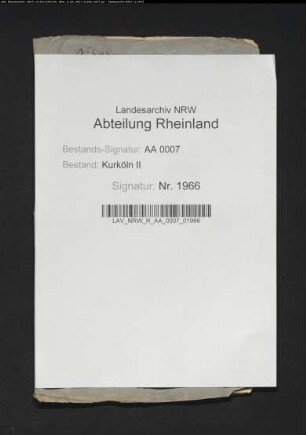 Zeugenverhör über die Jagdgerechtigkeit des im Amt Lechenich gelegenen Hauses Brüggen