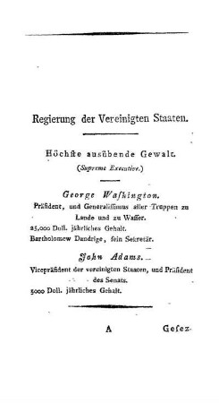 Die Union, oder die Vereinigten Staaten - Regierung der Vereinigten Staaten.