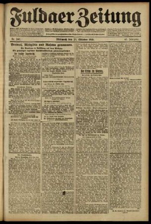 Ausgabe vom Mittwoch, den 25. Oktober 1916.