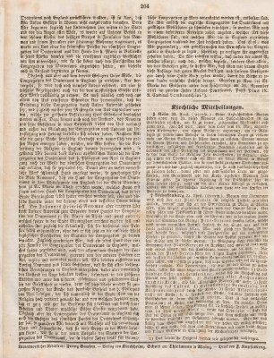 204 Kirchliche Mittheilungen