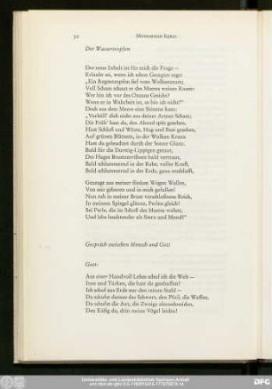 Der Wassertropfen
