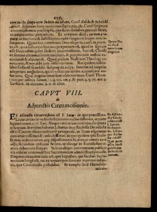 Caput VIII. de Adiunctis Circumcisionis.