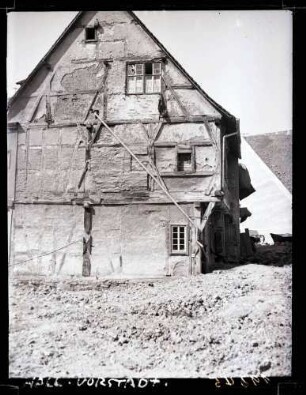 Weilervorstadt, Bauernhaus, Fachwerk, Rückseite, Foto: Schuster