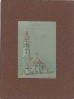 Dolmetsch, Heinrich; Stuttgart; Markuskirche - Ansicht