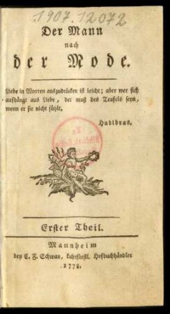 Th. 1: Der Mann nach der Mode