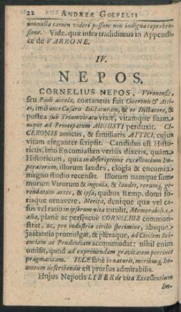 IV. Nepos