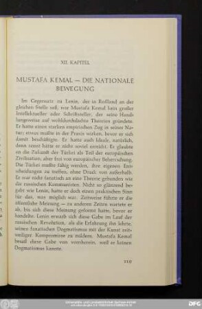 XII. Kapitel Mustafa Kemal — Die Nationale Bewegung