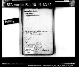 Die Hausiererkonzessionen für Einwohner aus Aurich: Gottschalk Philipp Cohen, Schirme