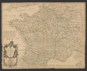La France divisée Par Gouvernements. Et Par Provinces : dressée sur les nouvelles observations de Mr. de Cassini