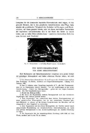 Zur Schulorganisation