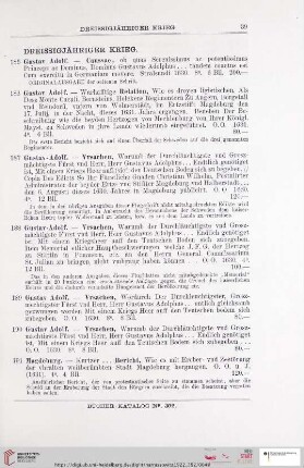 Dreissigjähriger Krieg (Nr. 185 - 197)