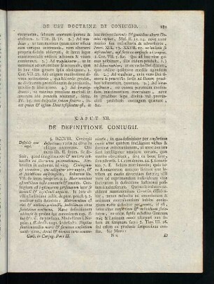 281-282, Caput XII. De Definitione Coniugii.