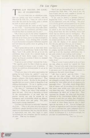 The Lay Figure: On looking at exhibitions