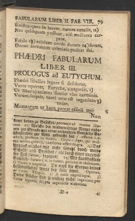 Phaedri Fabularum Liber III.