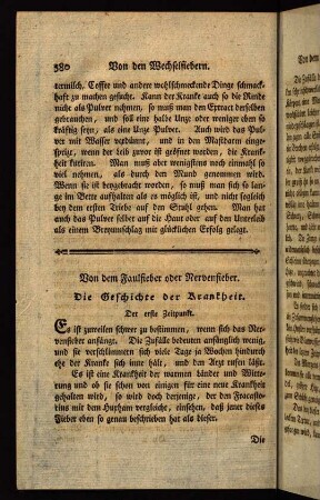 580-625, Die Faulfieber oder Nervenfieber