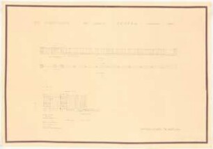 Garten Döring, Osterode: Der Straßenzaun: Ansicht 1:50, Detailansicht 1:20, Grundriss 1:50