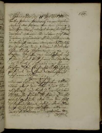 Herrenhausen 11. Januar 1710