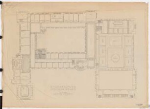 Schloss Posen, Posen Umbau: Möblierungsplan 2. OG 1:100