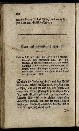 Zwey und zwanzigstes Capitel.