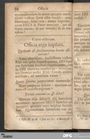 Caput octavum. Officia erga seipsum.