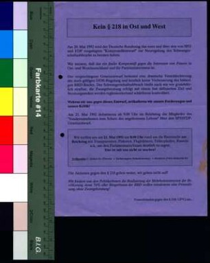 Kein § 218 in Ost und West