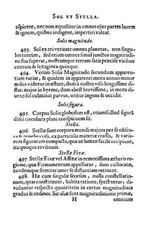 Stellæ Fixæ.