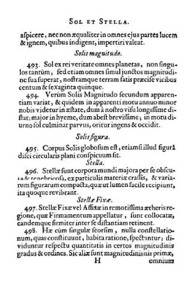 Stellæ Fixæ.