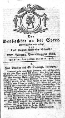 44. Stueck, 30. Oktober 1826