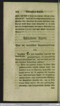 Achtzehntes Kapitel. Von der venerischen Augenentzündung