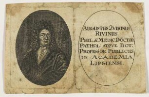 Bildnis des Augustus Qvirinus Rivinus