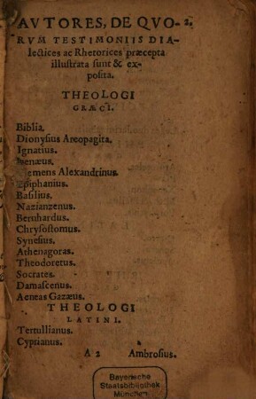 Compendium dialecticae ac Rhetoricae Philippi Melanchthonis : facili et perspicua brevitate ...