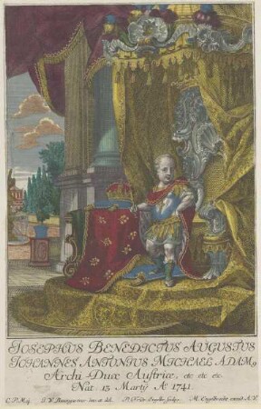 Bildnis des Josephus Benedictus Augustus Johannes Antonius Michael Adam von Österreich