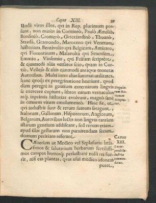 Caput XIII. Excerpendi Industria commendatur.