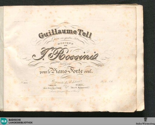 Guillaume Tell : opéra en quatre actes