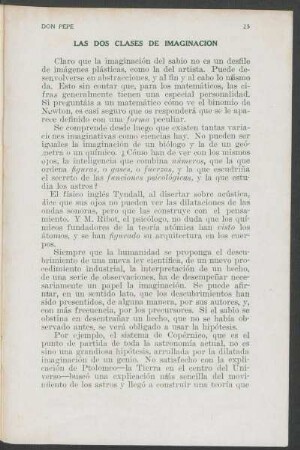 Las dos clases de imaginación